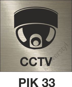 piktogram CCTV, tabliczka informacyjna
