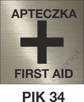 piktogram APTECZKA, punkt pierwszej pomocy